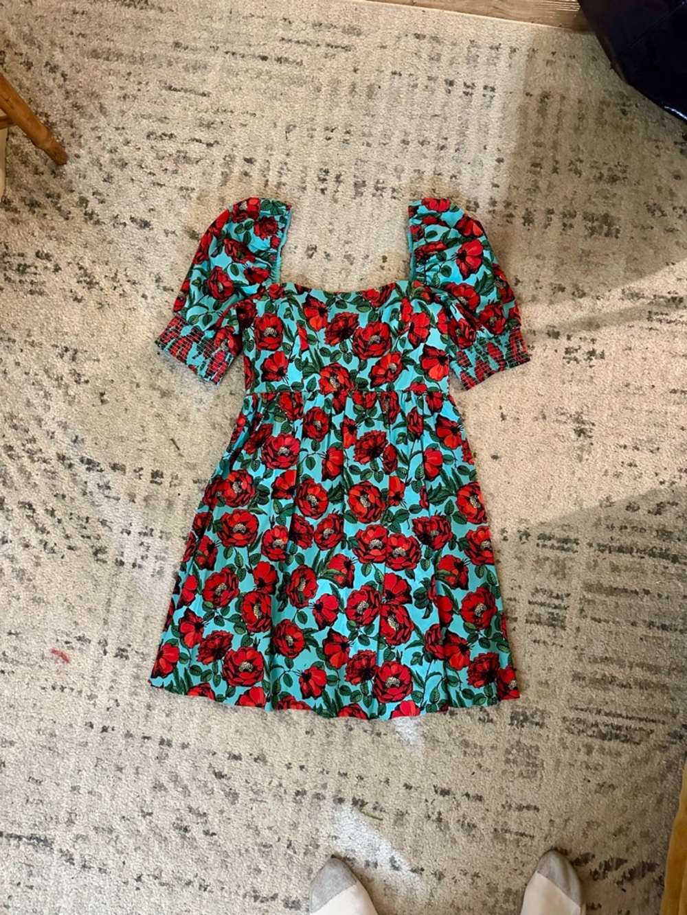 NWOT Alice + Olivia Floral Print Mini Dress - Picture 4 of 5